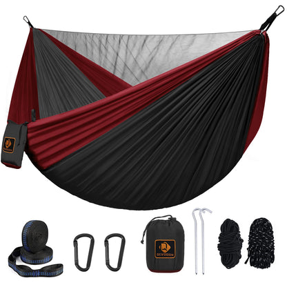 Portable Hammock with Mosquito Net and Tree Straps