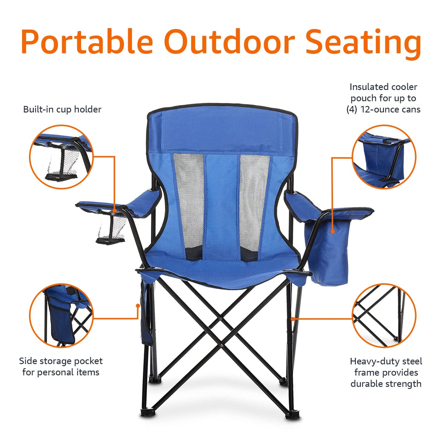 Portable Folding Camping Chair for Outdoor Use