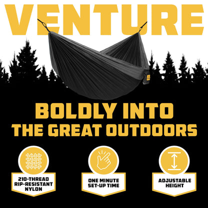 Portable Camping Hammock with Tree Straps