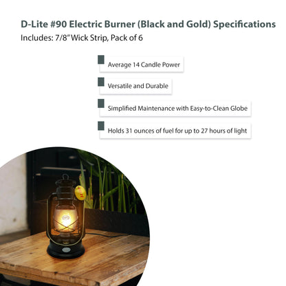 Classic Oil Camping Lantern with Replacement Wick
