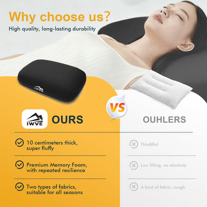 Memory Foam Camping Pillow for Travel and Hiking