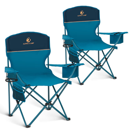 Heavy Duty Folding Camping Chair with Cooler Bag