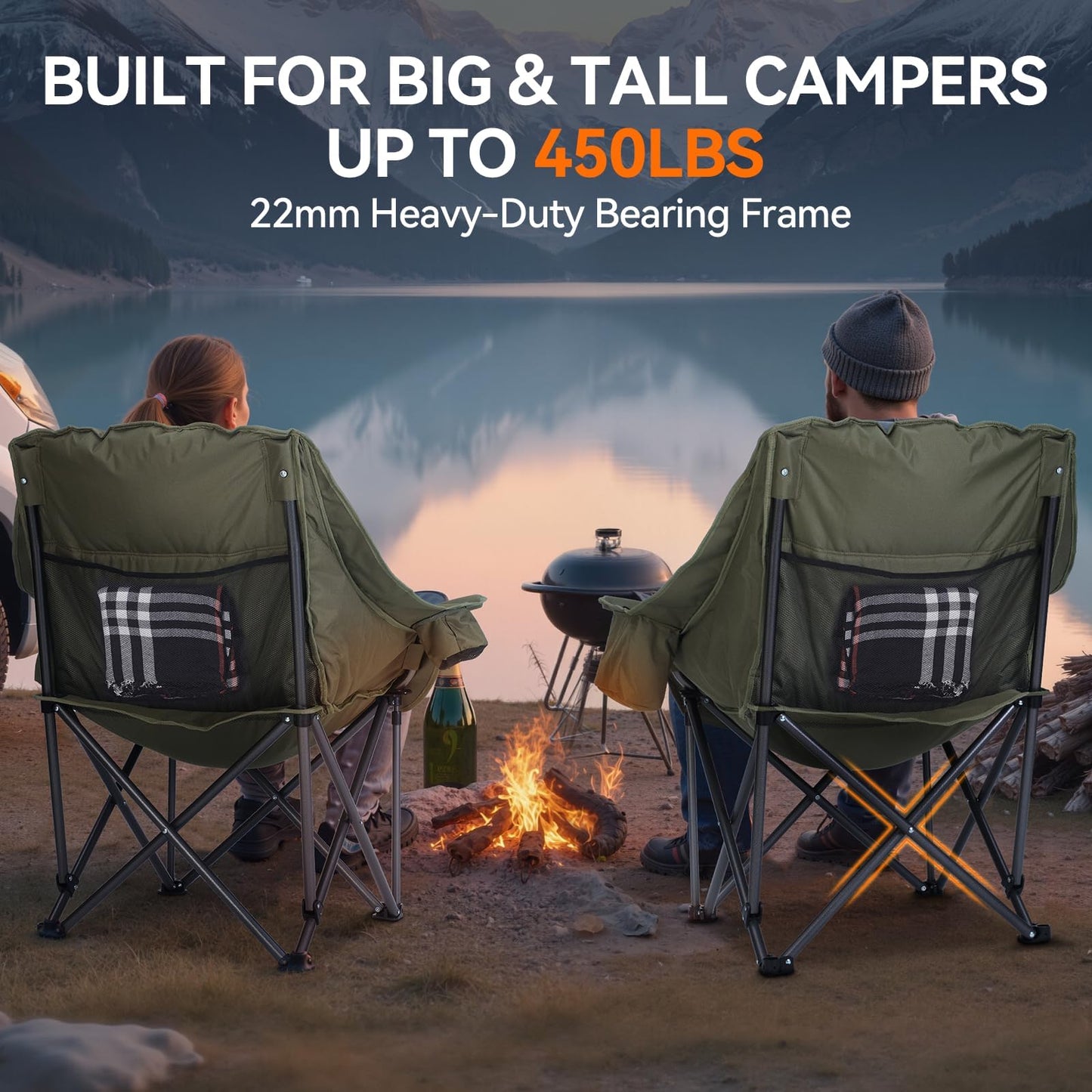 Huskfirm Camping Chairs 2 Pack