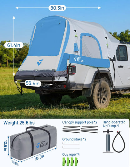 Inflatable Truck Bed Camping Tent with Awning