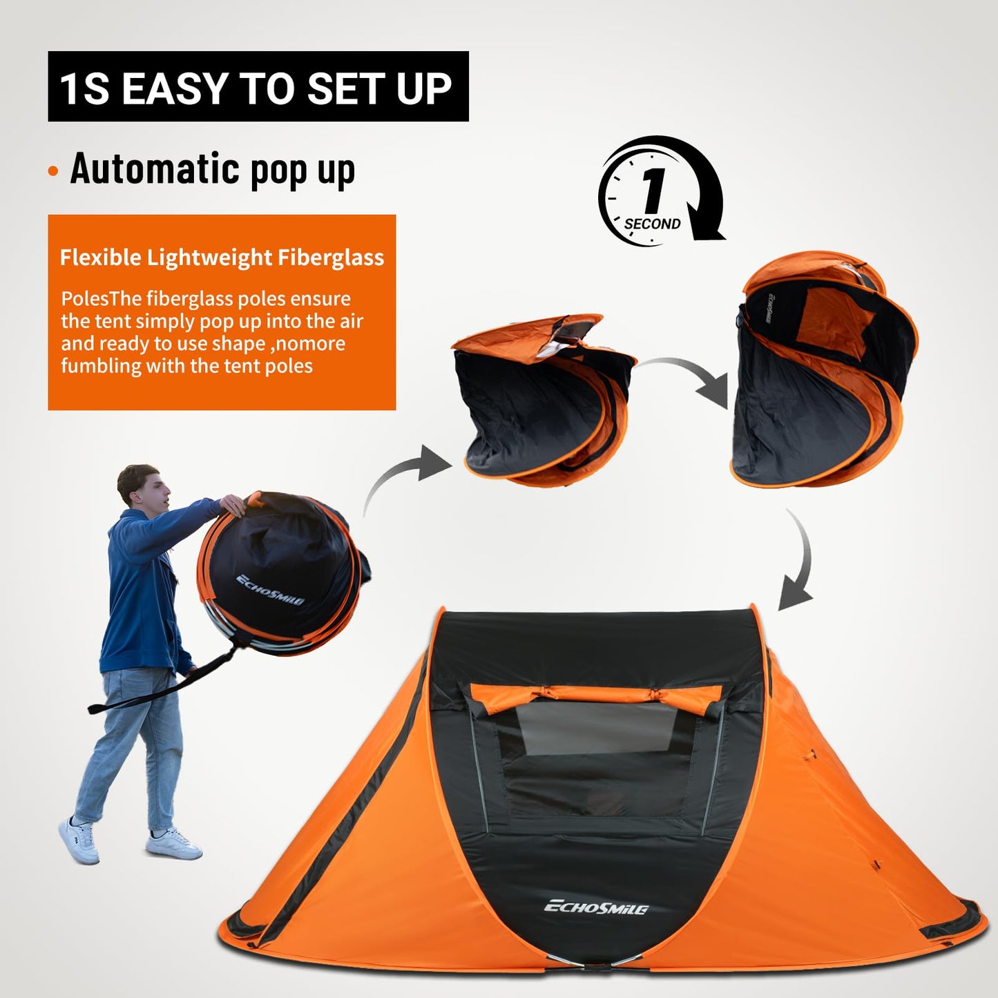 Pop Up Water Resistant Camping Tent