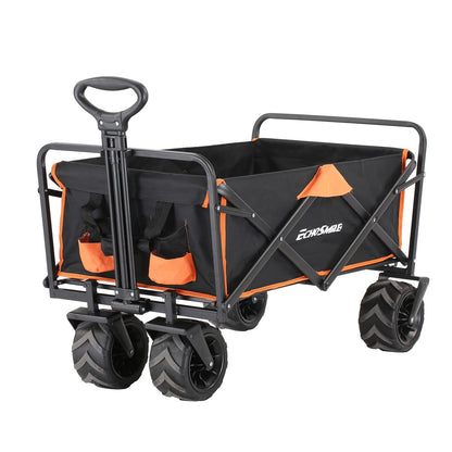 Heavy Duty Folding Wagon Cart with Big Wheels