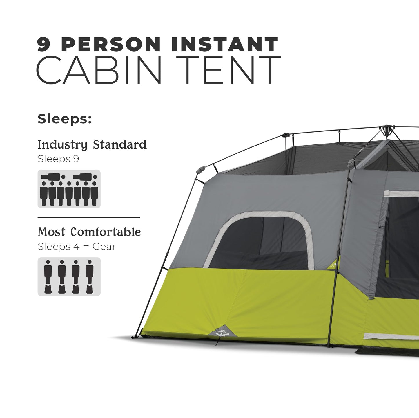 9 Person Instant Cabin Camping Tent