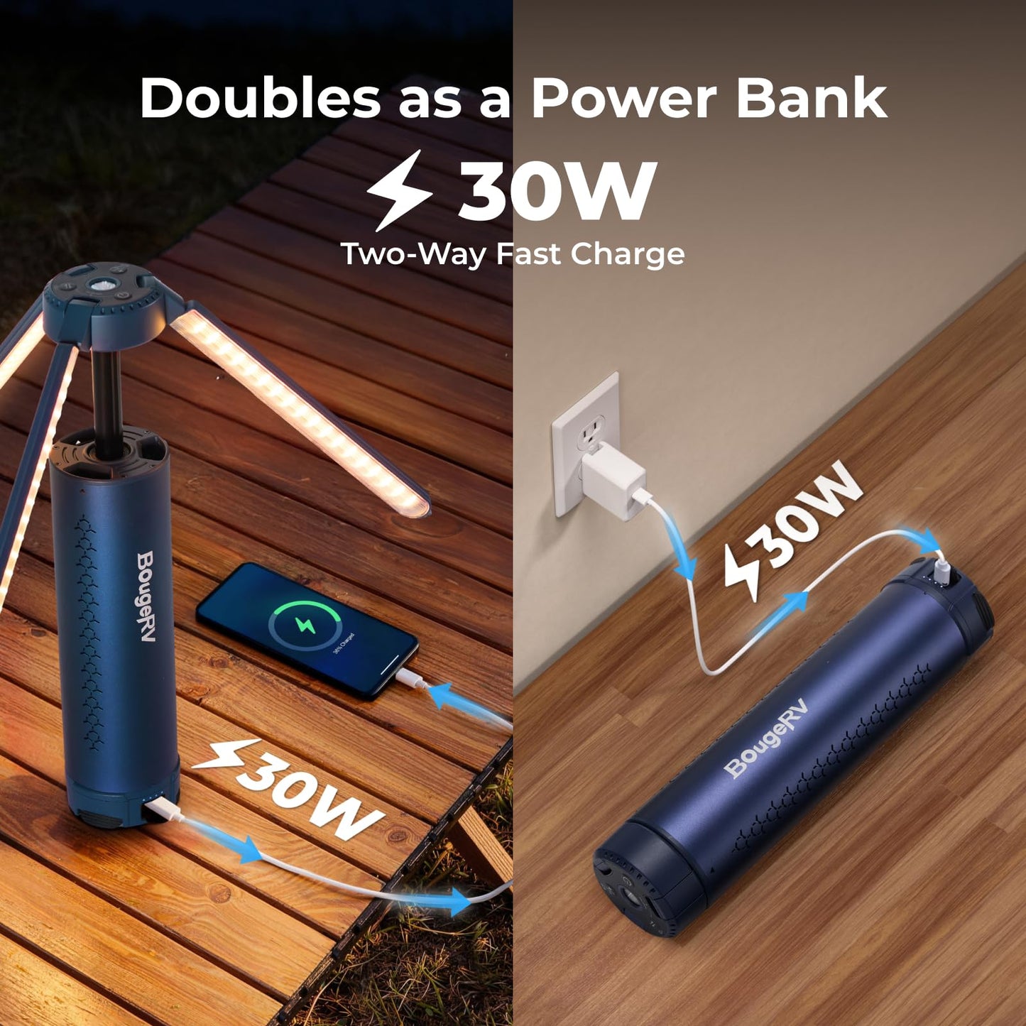 Telescopic Rechargeable Camping Lantern Light