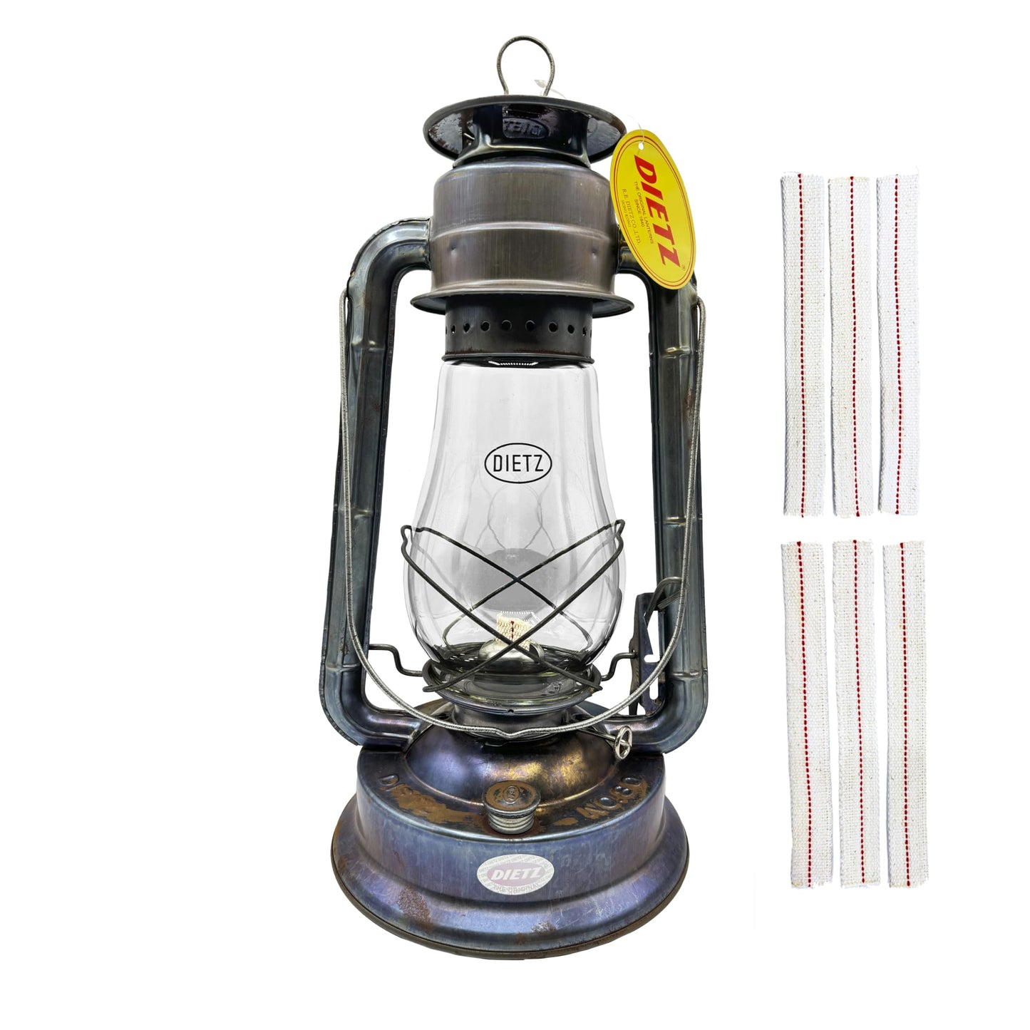 Classic Oil Camping Lantern with Replacement Wick