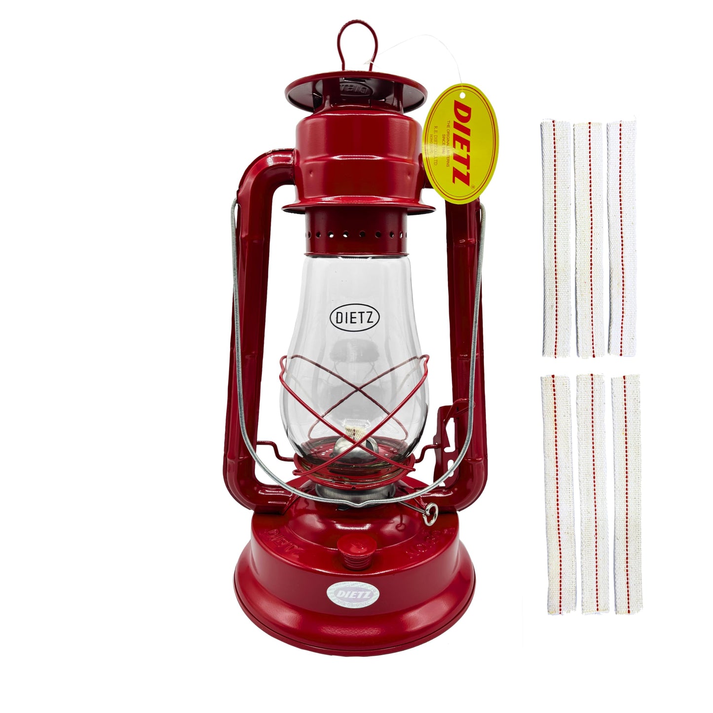 Classic Oil Camping Lantern with Replacement Wick