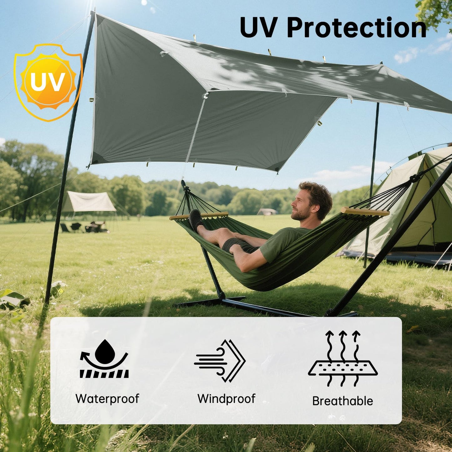 Waterproof Portable Camping Tarp Shelter