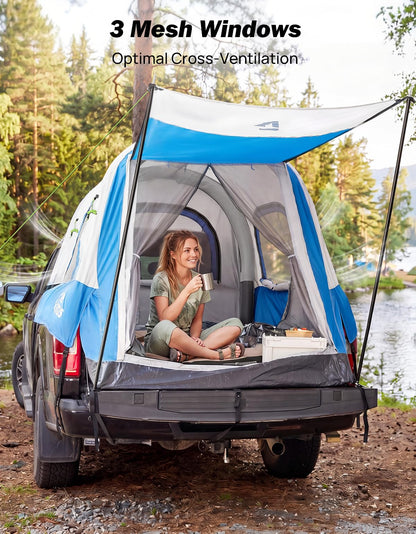 Inflatable Truck Bed Camping Tent with Awning