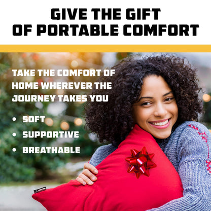 Memory Foam Camping Pillow for Travel and Hiking