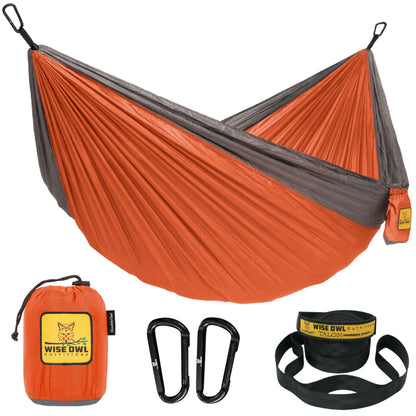 Portable Camping Hammock with Tree Straps