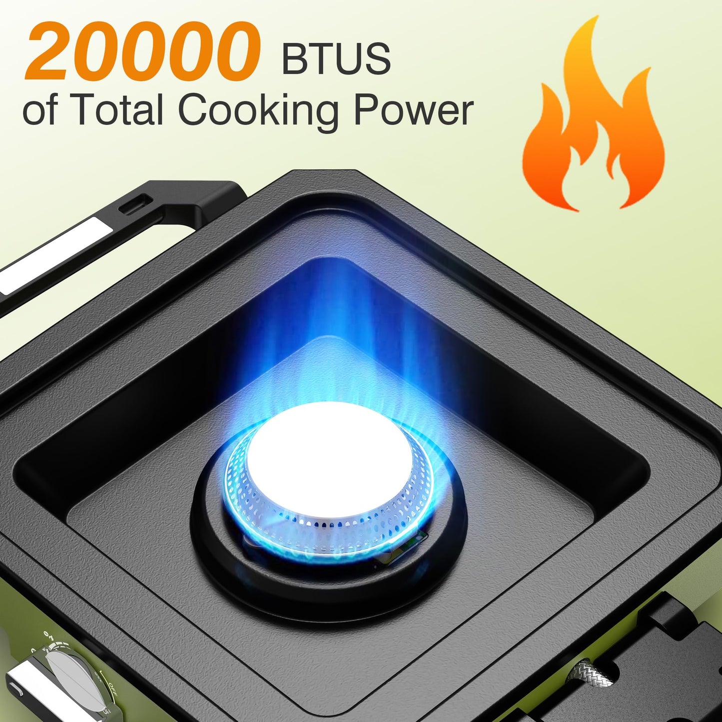 20,000 BTU Dual Burner Camping Stove