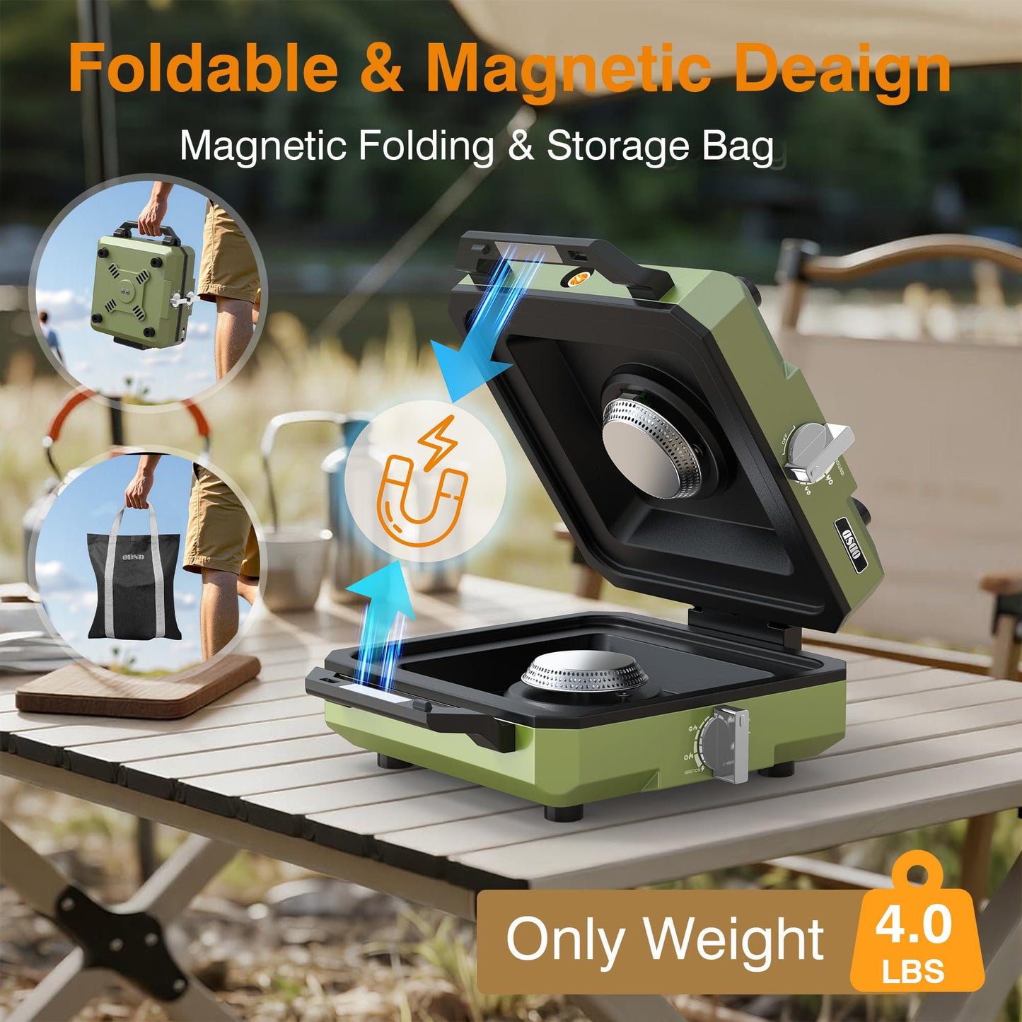 20,000 BTU Dual Burner Camping Stove