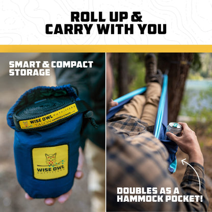 Portable Camping Hammock with Tree Straps