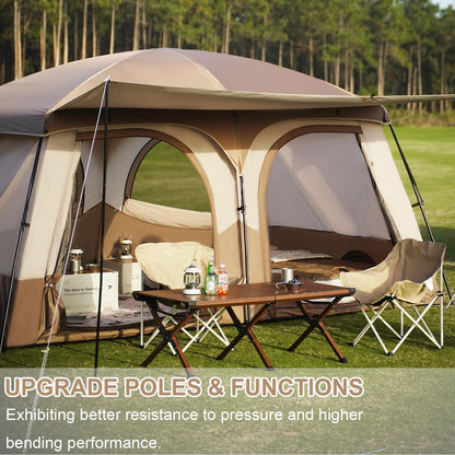 3-4 Person Waterproof Camping Tent with Vestibule