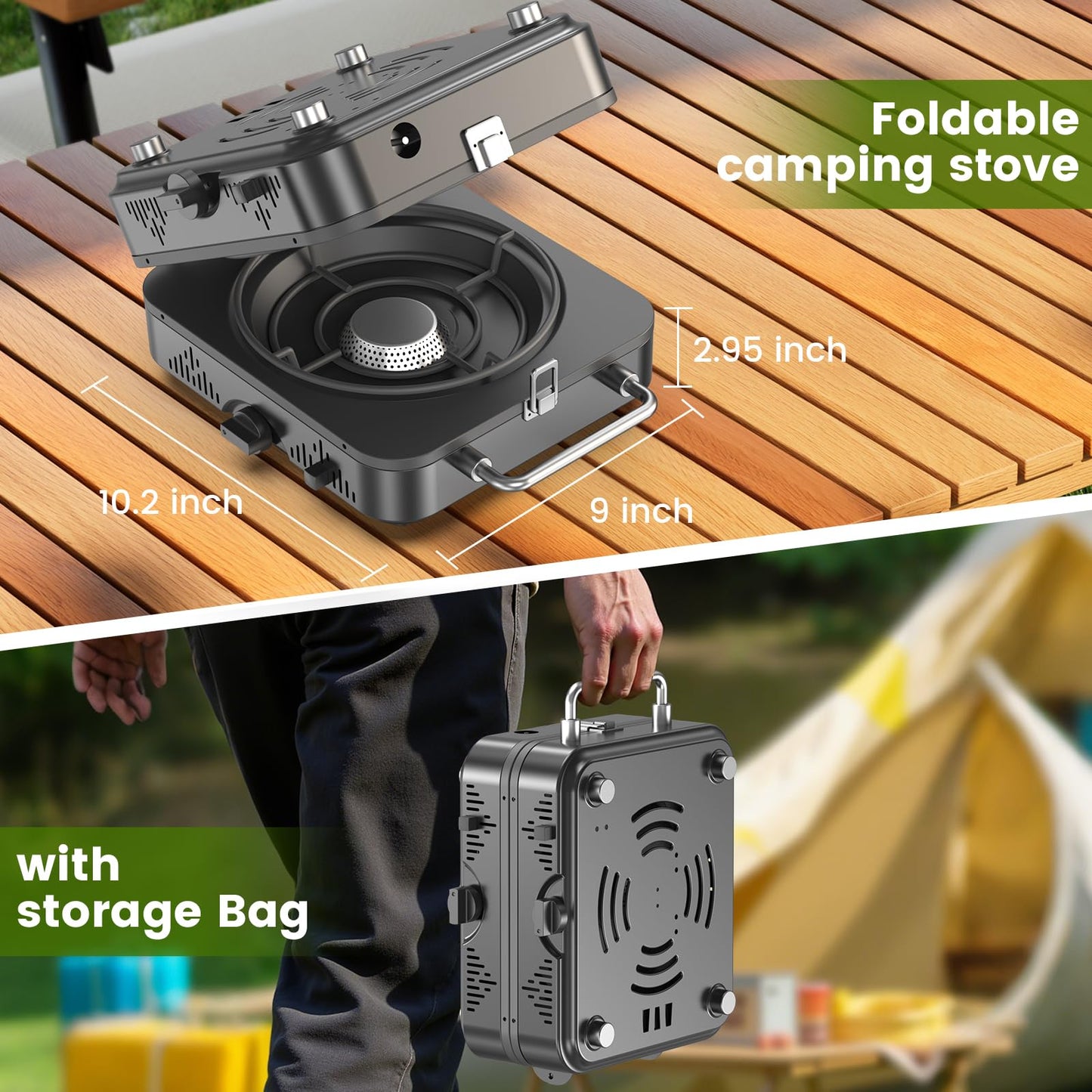 20,000 BTU Foldable Camping Stove