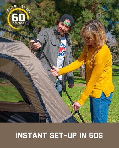Instant Cabin Camping Tent with Rainfly