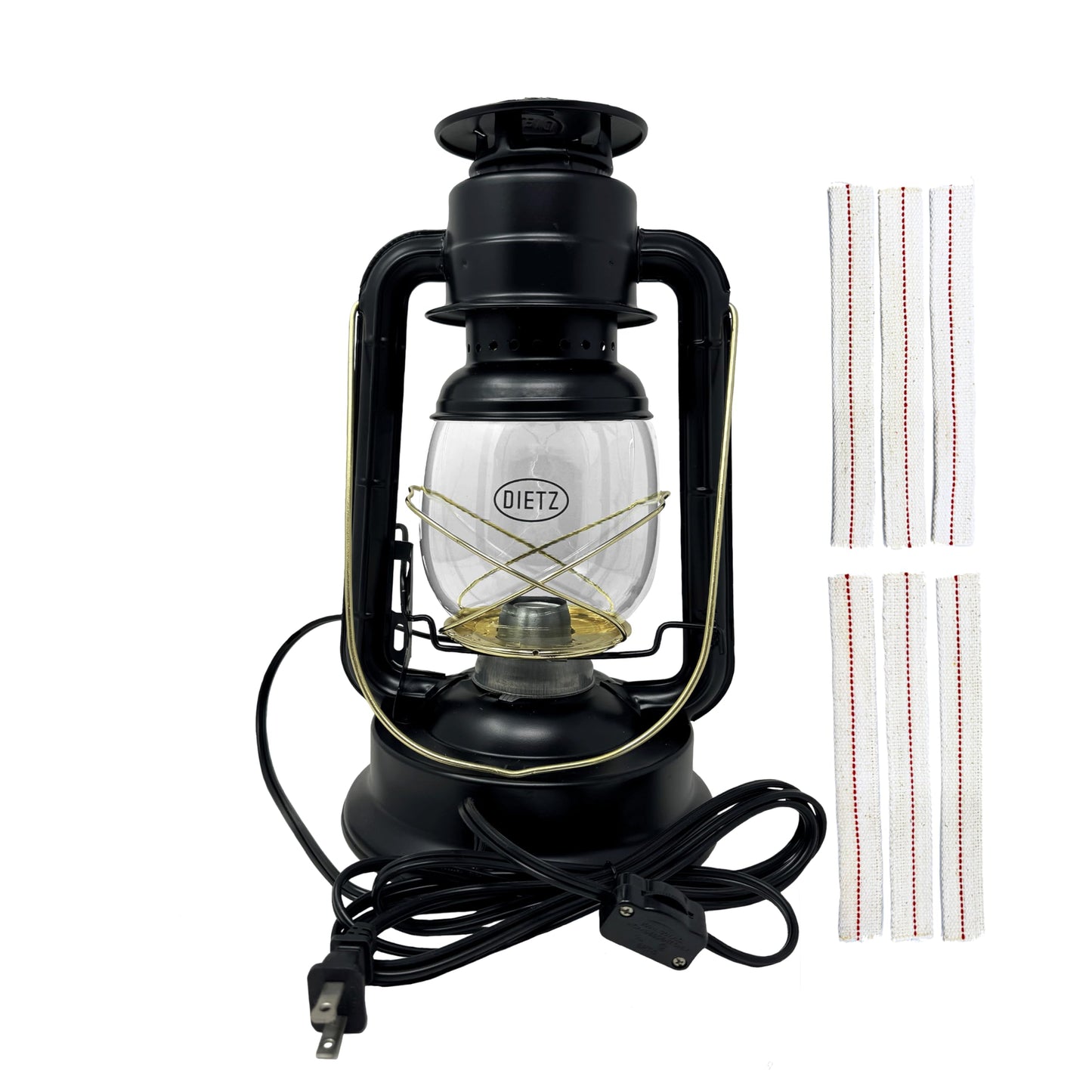Classic Oil Camping Lantern with Replacement Wick