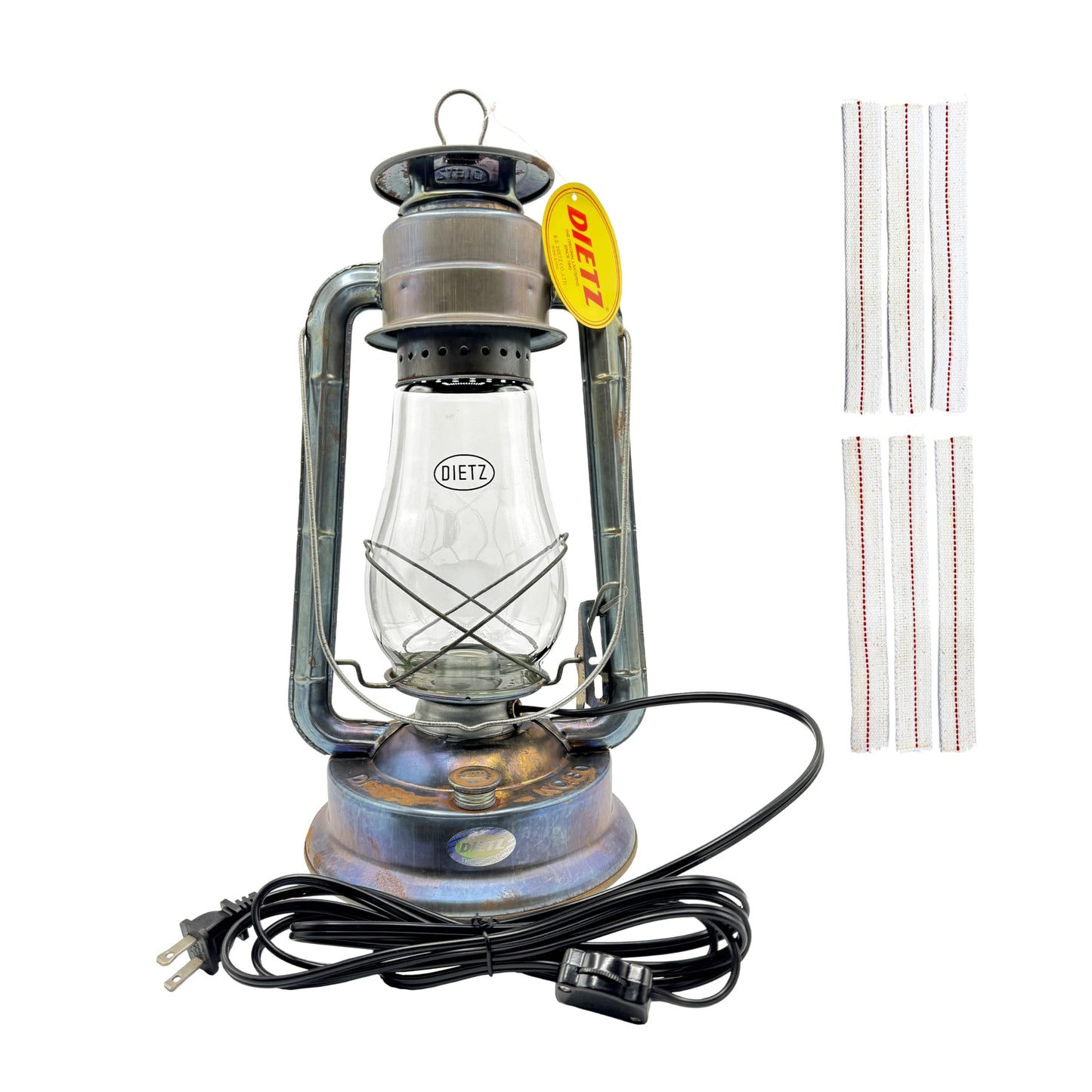 Classic Oil Camping Lantern with Replacement Wick