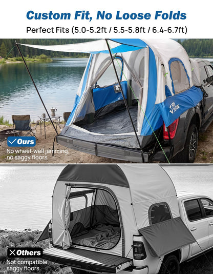 Inflatable Truck Bed Camping Tent with Awning