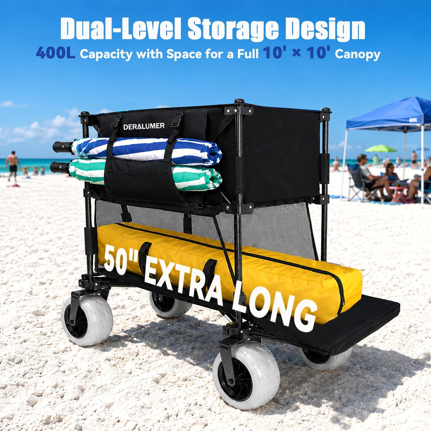 Heavy Duty Folding Camping Wagon Cart