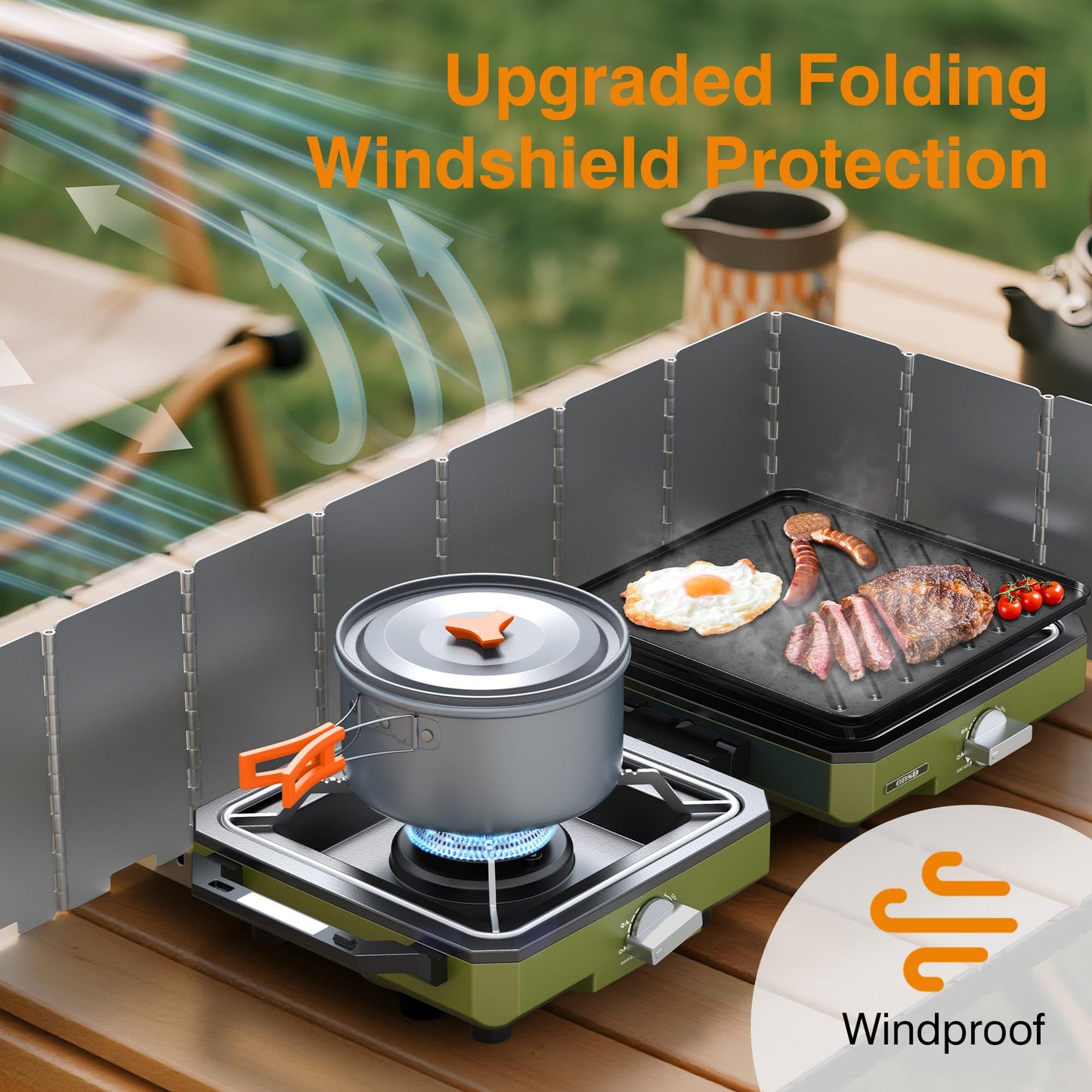 20,000 BTU Dual Burner Camping Stove