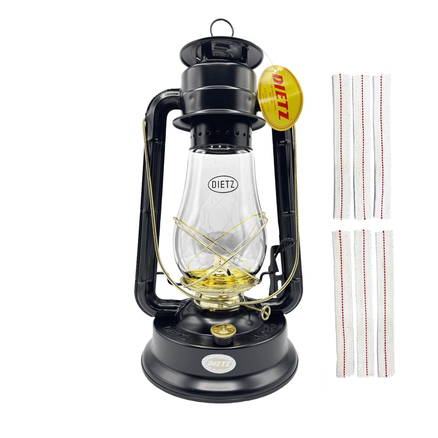 Classic Oil Camping Lantern with Replacement Wick