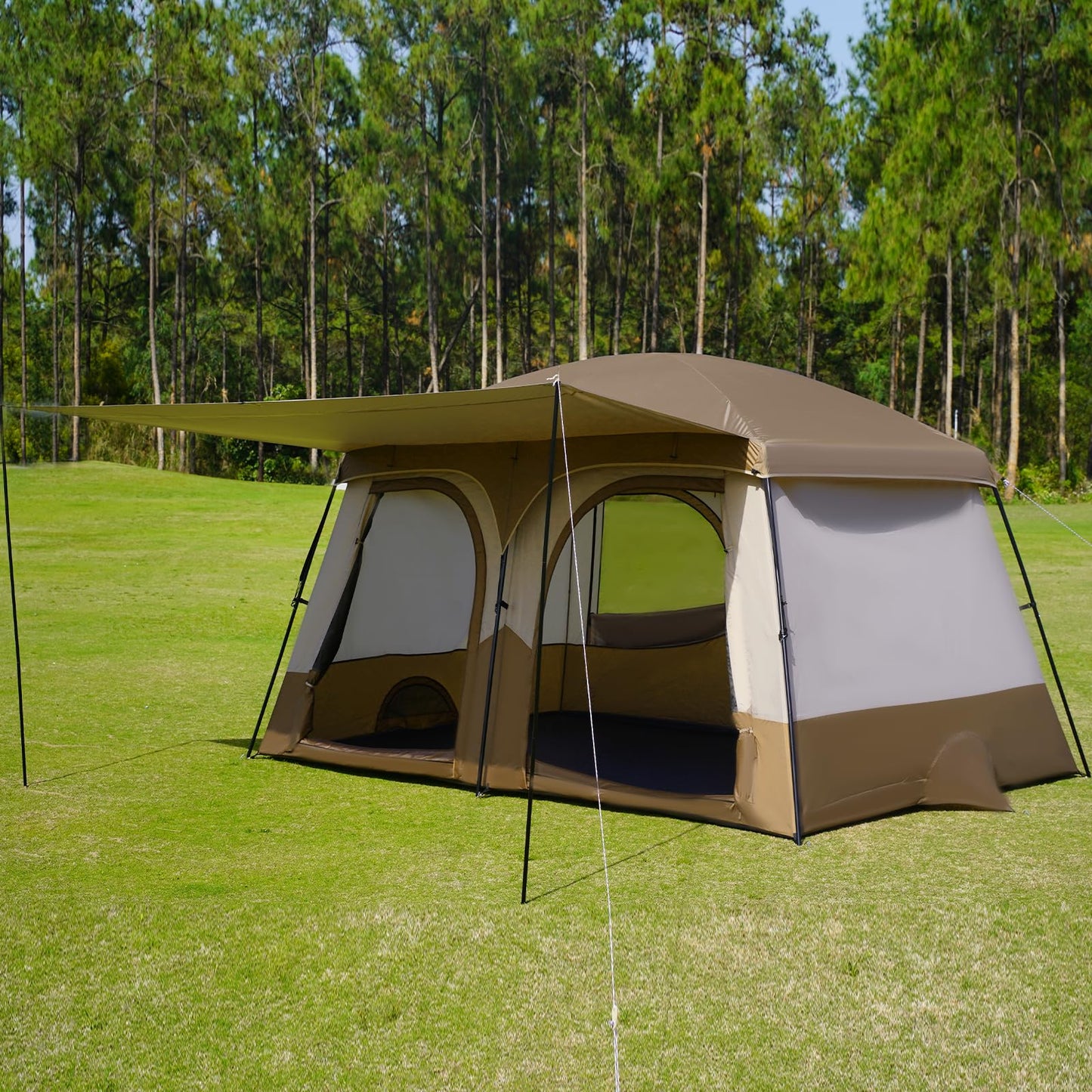 3-4 Person Waterproof Camping Tent with Vestibule