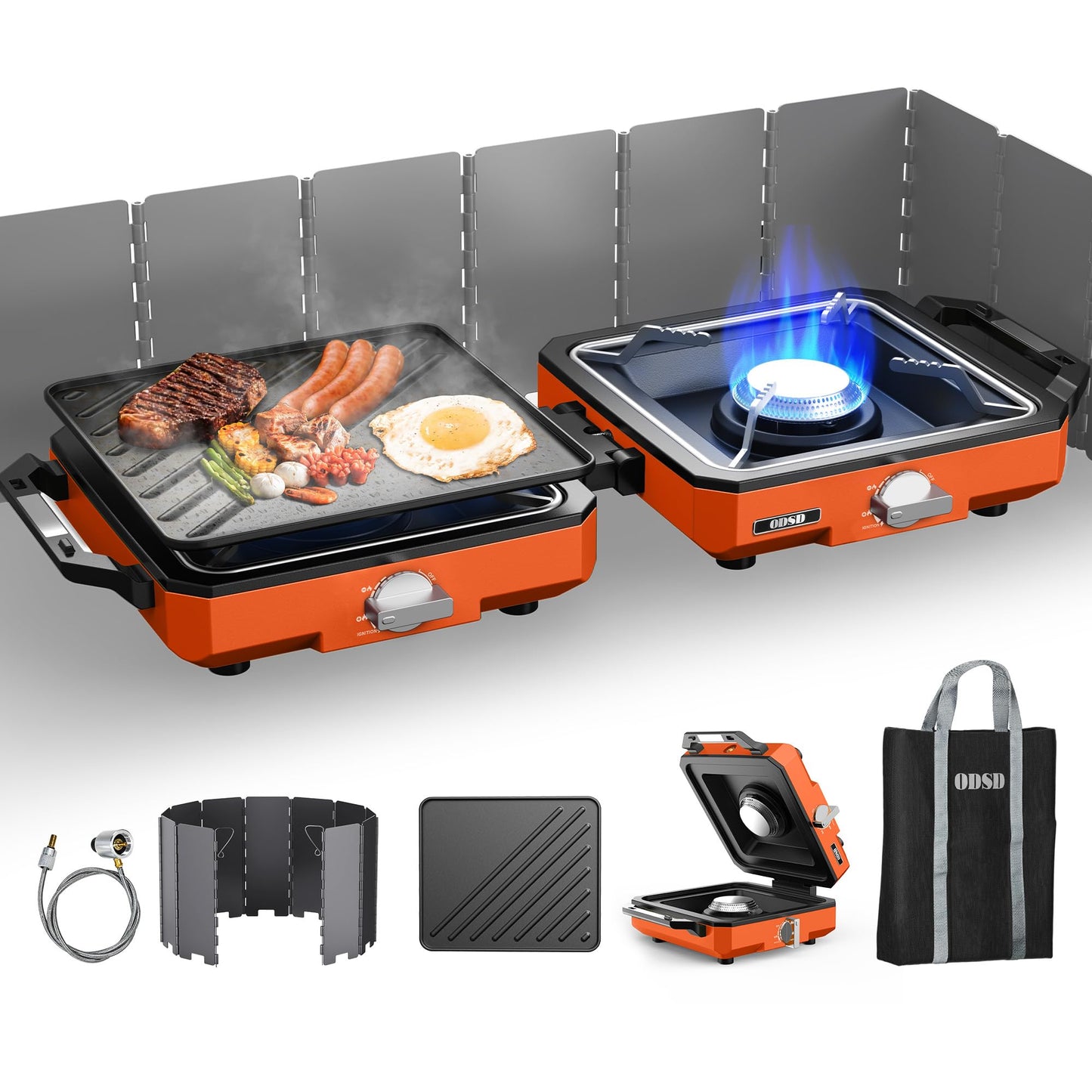 20,000 BTU Dual Burner Camping Stove