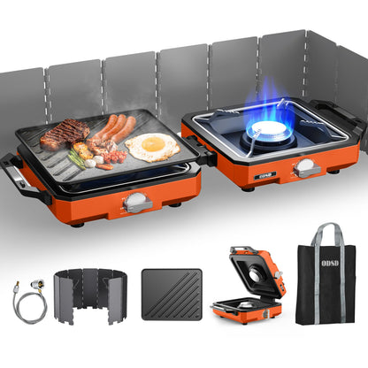 20,000 BTU Dual Burner Camping Stove