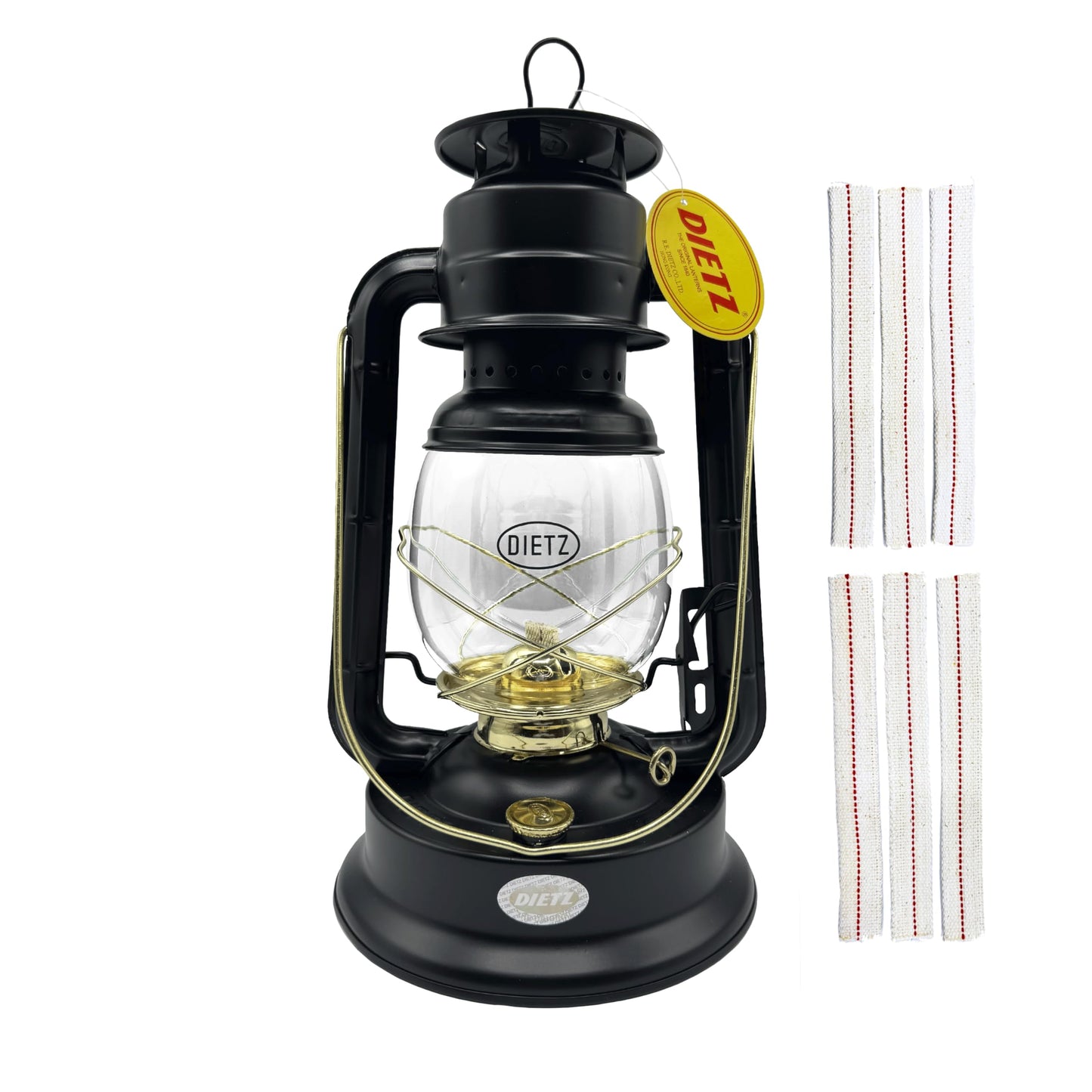 Classic Oil Camping Lantern with Replacement Wick