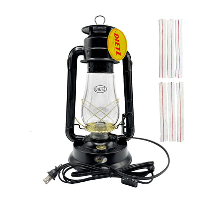 Classic Oil Camping Lantern with Replacement Wick