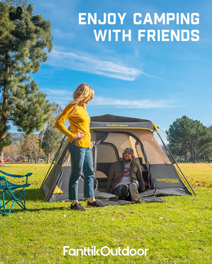 Instant Cabin Camping Tent with Rainfly