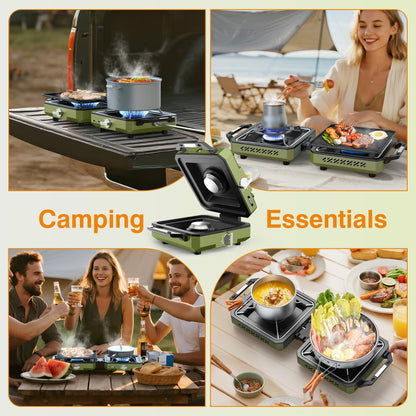 20,000 BTU Dual Burner Camping Stove