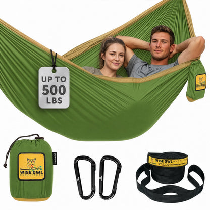 Portable Camping Hammock with Tree Straps