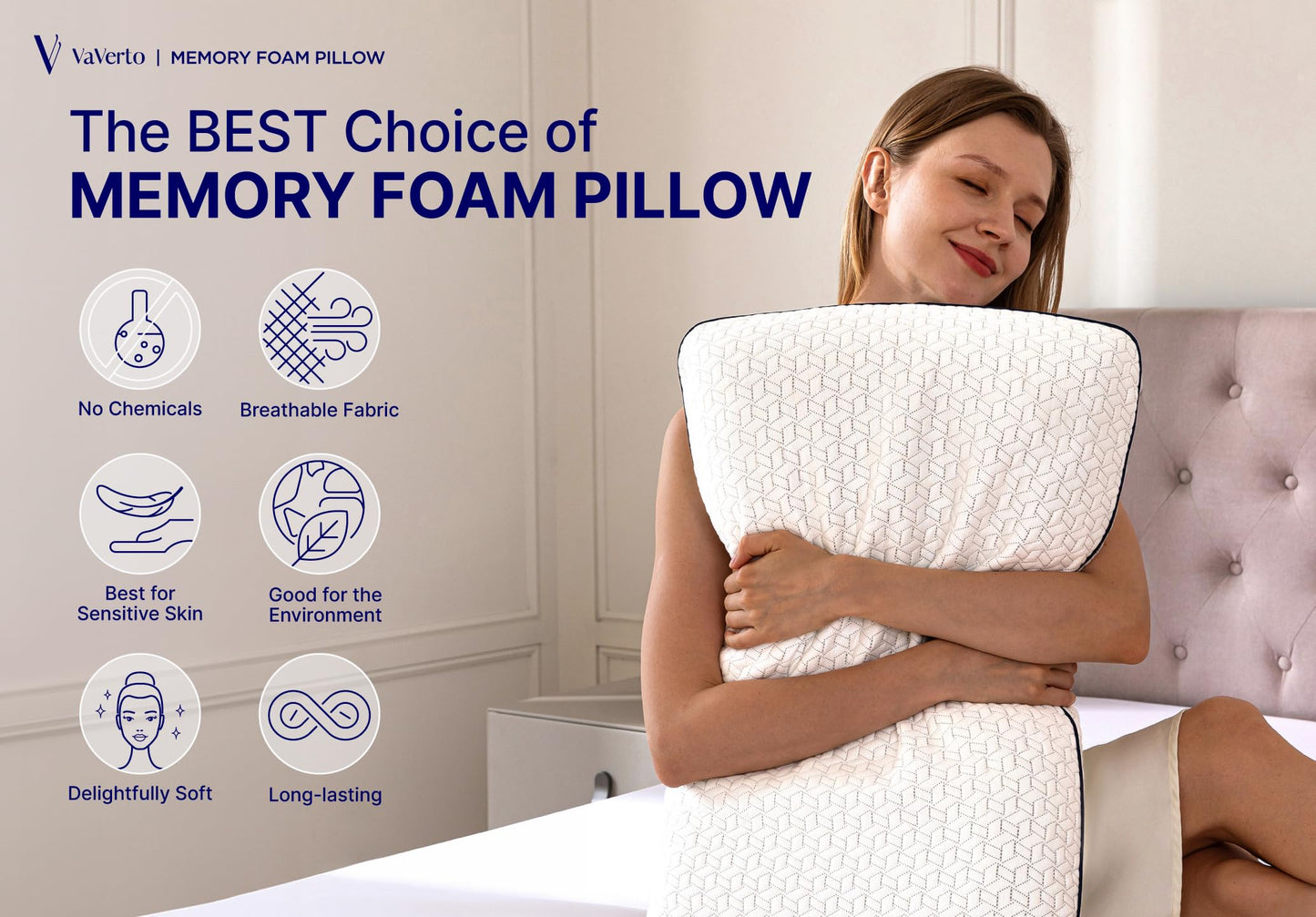 Vaverto Memory Foam Pillows