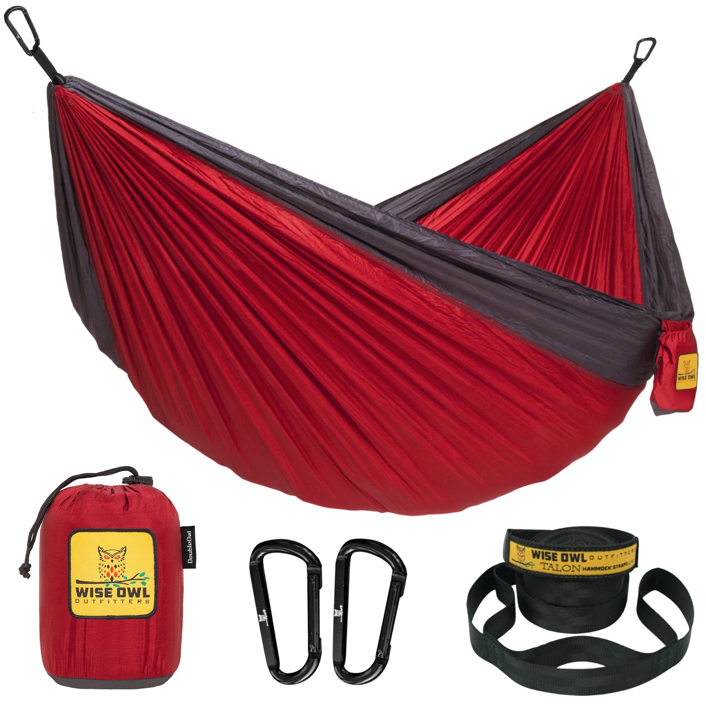 Portable Camping Hammock with Tree Straps