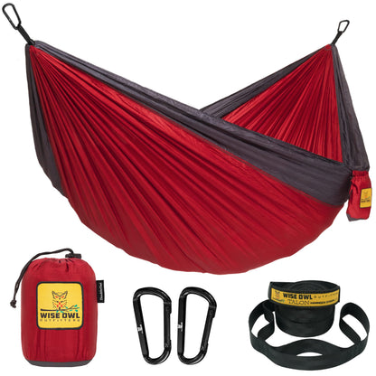 Portable Camping Hammock with Tree Straps