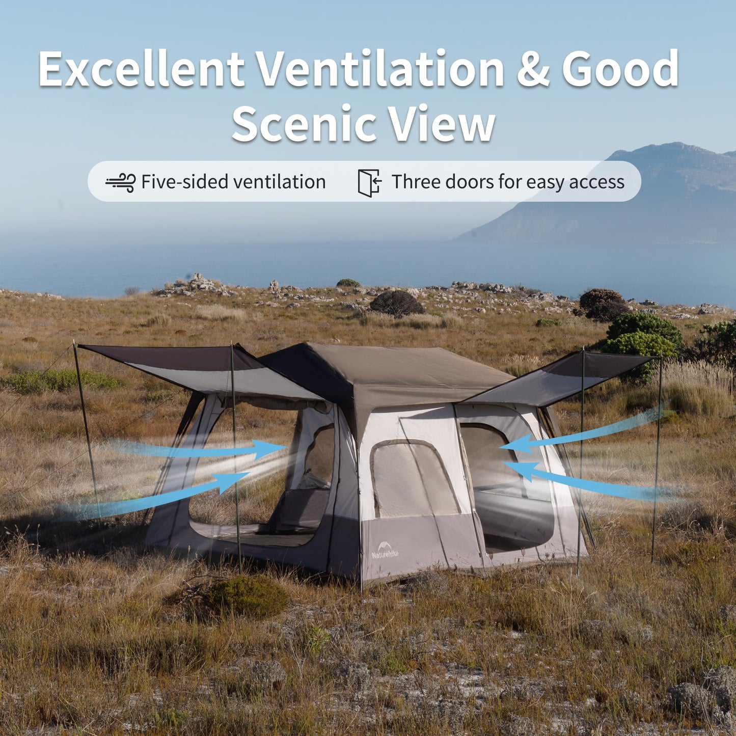 Instant Setup Waterproof Family Camping Tent